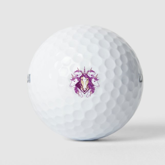 Balles De Golf Unicorn mandala (Devant)