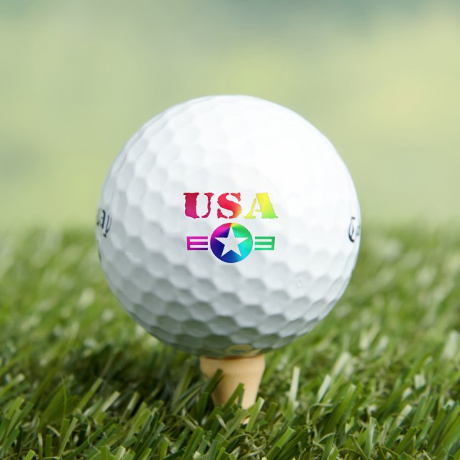 Balles De Golf USA Design, Cadeaux personnalisés, Callaway person (T-shirt Insitu)