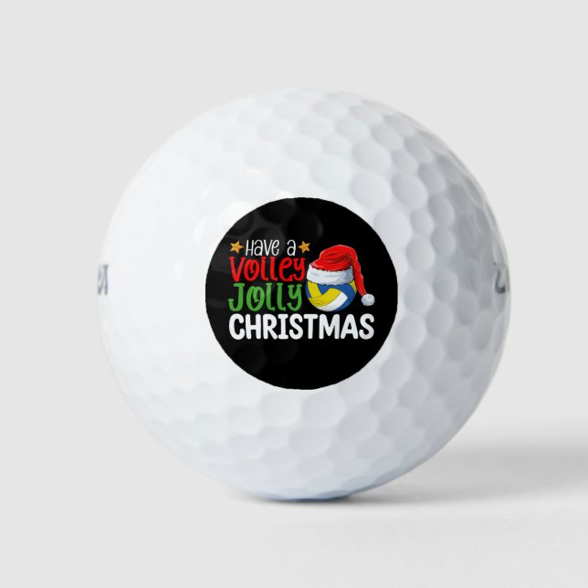 Balles De Golf Vacances Volley Jolly Noël Volleyball (Devant)