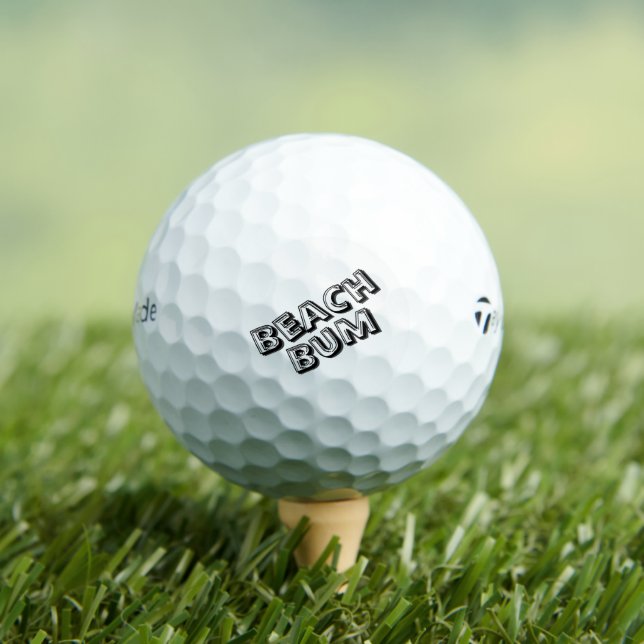 Balles De Golf Vagues sur la plage de sable Beach Bum (T-shirt Insitu)