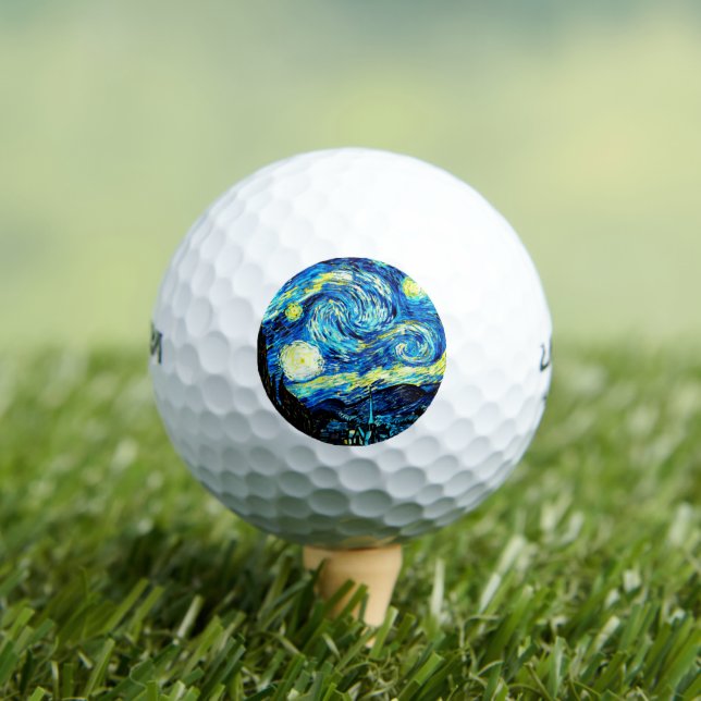 Balles De Golf Van Gogh - Nuit étoilée (T-shirt Insitu)