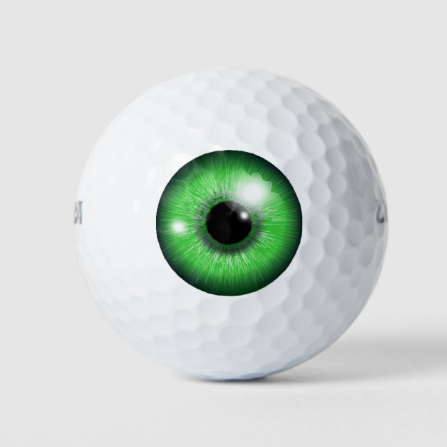 Balles de Golf Vert Globe Oculaire (Devant)