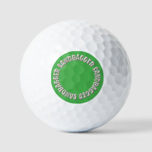 Balles de golf vertes Sandbagger 12 unités