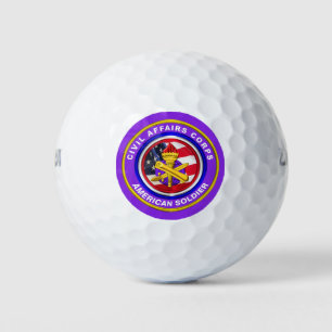 Balles De Golf Vétéran de l'armée des affaires civiles fier