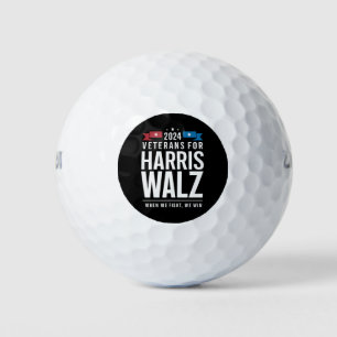 Balles De Golf Vétérans pour Harris Walz 2024 Présidentielle 
