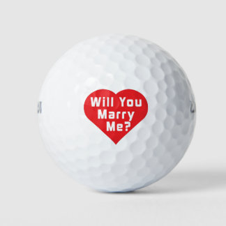 Balles De Golf Veux-Tu M'Épouser ? Proposition de mariage