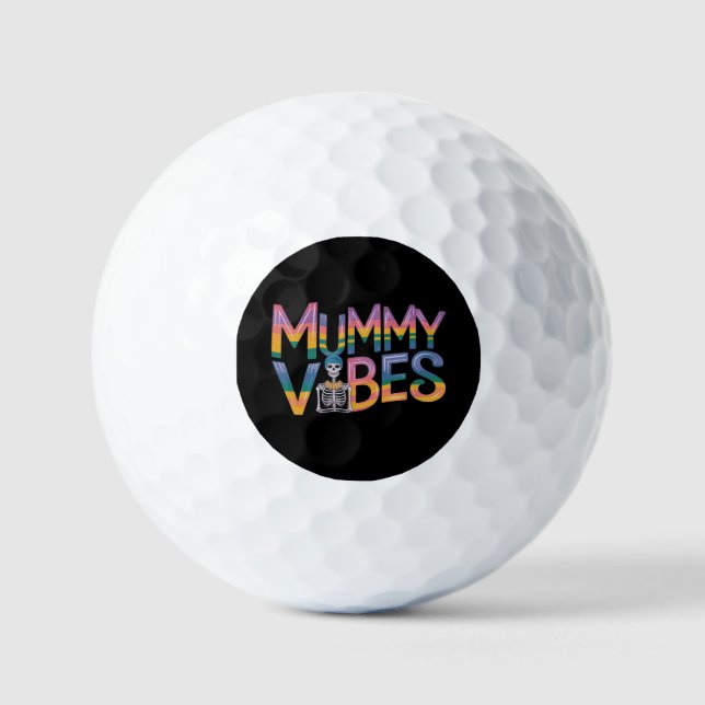 Balles De Golf Vibes mamans : Amusez-vous Éffrayant à Halloween (Recto)