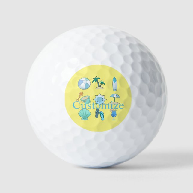 Balles De Golf Vie sur la plage Thunder_Cove (Recto)
