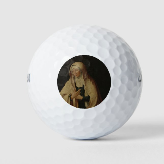 Balles De Golf Vierge Marie voilée (par Lucas van Leyden) (Devant)