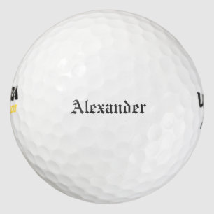 Balles De Golf Vieux nom anglais de Personalizable de police