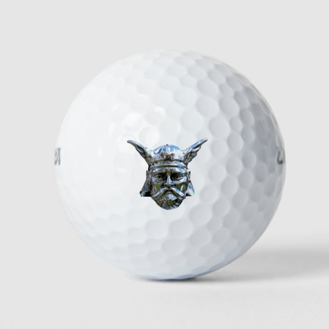 Balles De Golf Viking en argent (Devant)