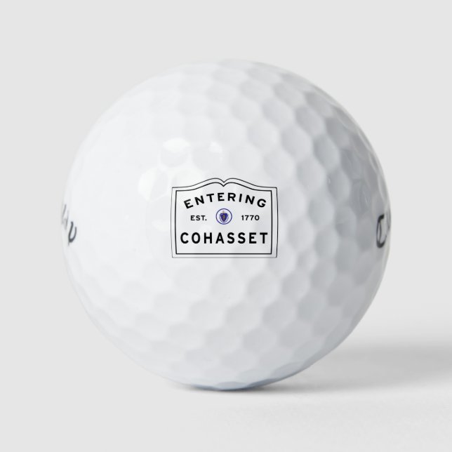 Balles De Golf Ville de Cohasset Massachusetts (Devant)