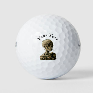 Balles De Golf Vincent van Gogh - Crâne avec cigarette brûlante