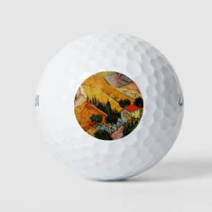 Balles De Golf Vincent van Gogh - Paysage, Maison et Laboureur