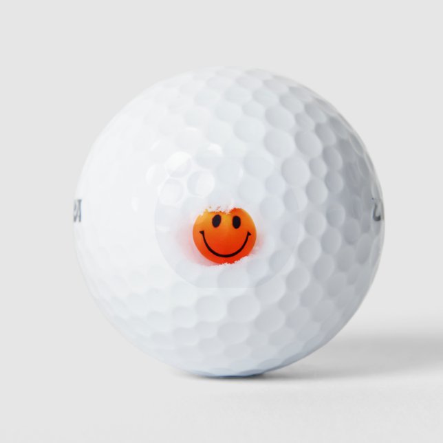 Balles De Golf Visage dans la neige (Devant)