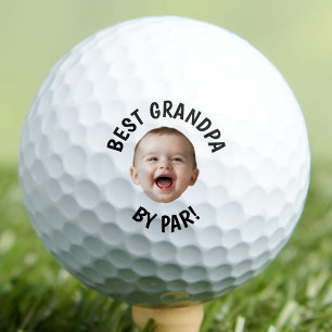 Balles De Golf Visage de bébé personnalisé Meilleur Grand-Père Pa