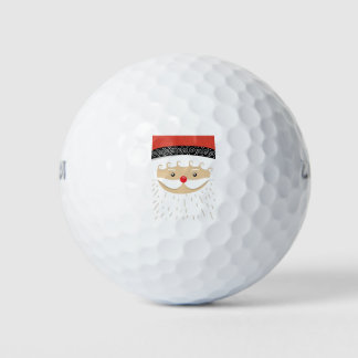 Balles De Golf visage de santa claus