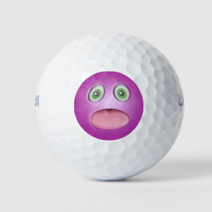 Balles De Golf Visage drôle
