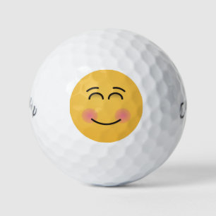 Balles De Golf Visage souriant aux yeux souriants