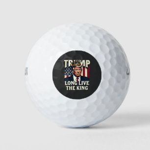 Balles De Golf Vive le roi Pro Trump Patriotique