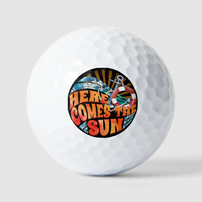 Balles De Golf Voici Le Soleil (Recto)