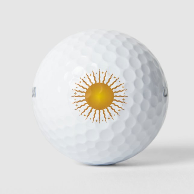 Balles De Golf Voici Les Balls De Golf Du Soleil (Devant)