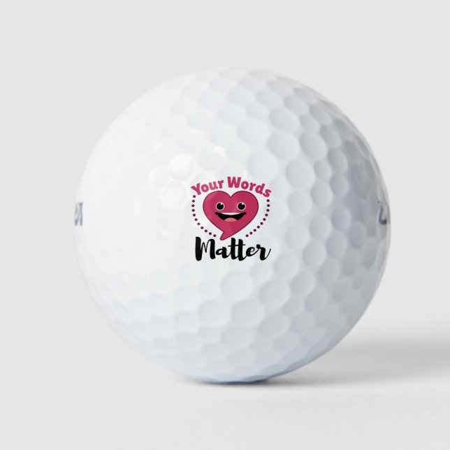 Balles De Golf Vos mots Matière SLP Voix Pathologie Langue (Devant)