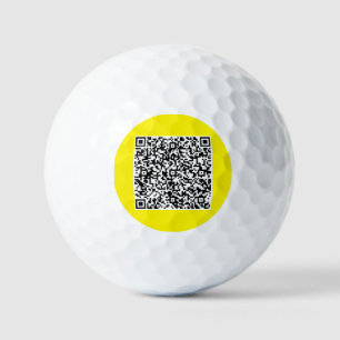 Balles De Golf Votre code QR Scan Timbres Golf Balls Exemple