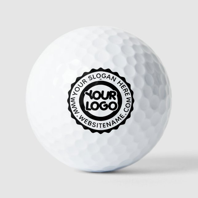Balles De Golf Votre logo d'entreprise personnalisé (Recto)