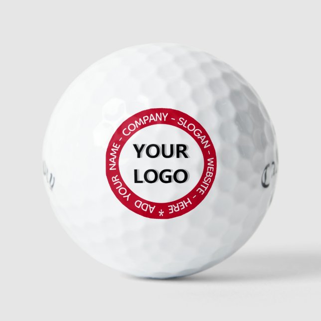 Balles De Golf Votre Logo Texte Personnalisé Promotionnel Timbre  (Recto)