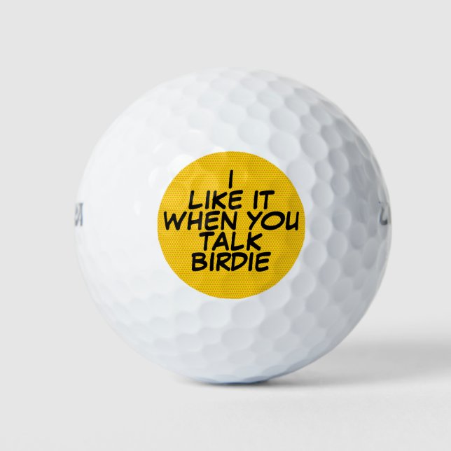 Balles De Golf Votre Message Fun Retro Comic Book (Devant)