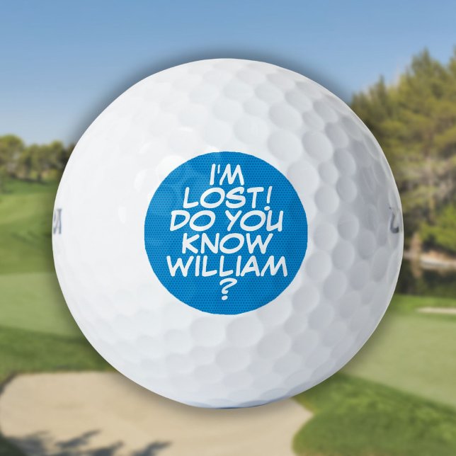 Balles De Golf Votre Message Fun Retro Comic Book (Your Message Fun Retro Comic Book Golf Balls)