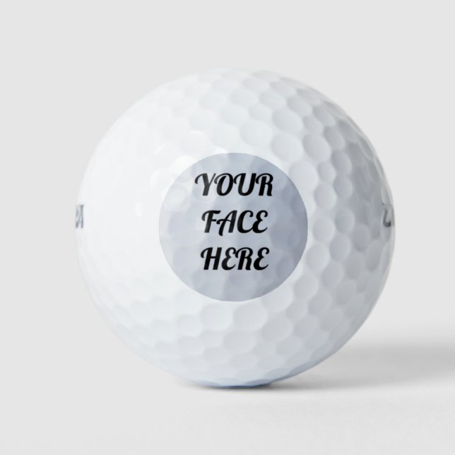 Balles De Golf VOTRE VISAGE Boule de golf personnalisé! ! ! ! (Devant)
