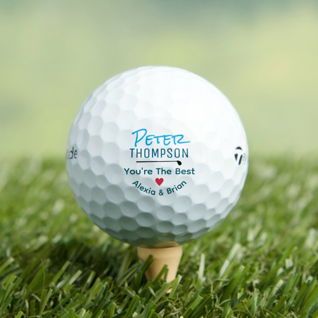 Balles De Golf Vous êtes The Best. Nous Vous Aimons (T-shirt Insitu)