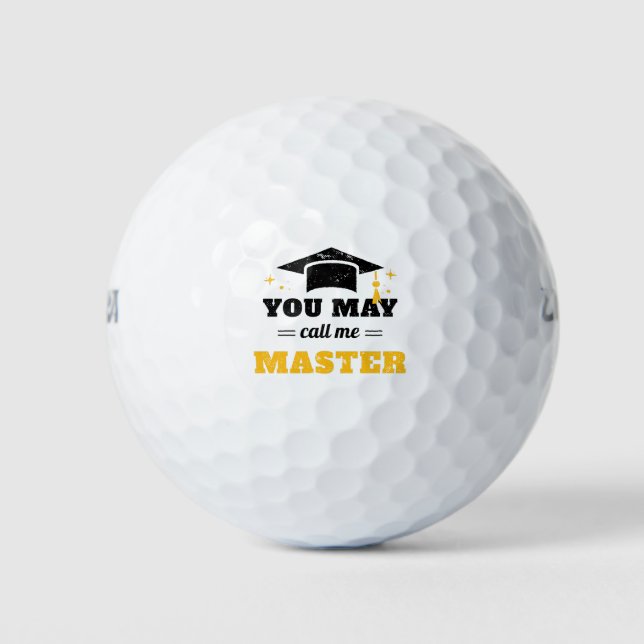Balles De Golf Vous Pouvez M'Appeler Master II (Devant)