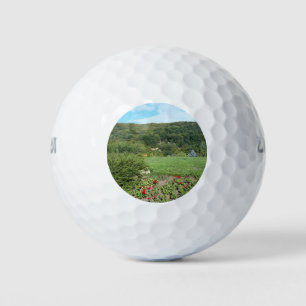 Balles De Golf Vue Sur La Nature Depuis Le Golf