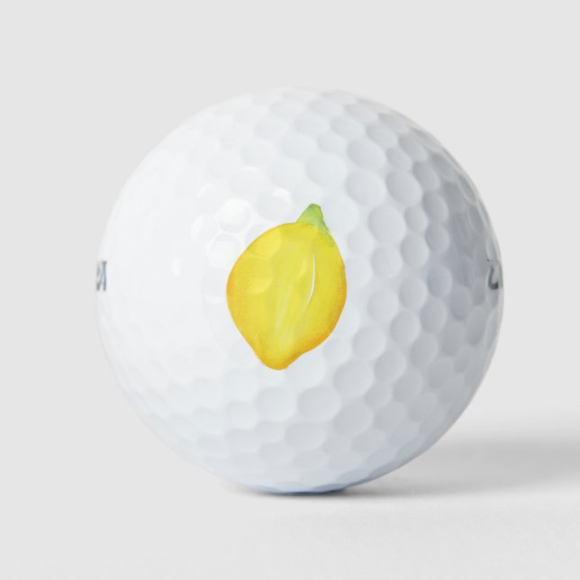 Balles De Golf Watercolor Lemon (Devant)