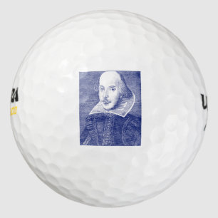 Balles De Golf William Shakespeare Portrait First Folio