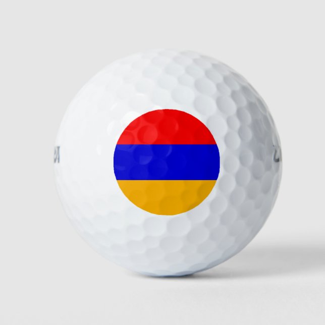 Balles De Golf Wilson Golf Ball avec drapeau d'Arménie (Devant)