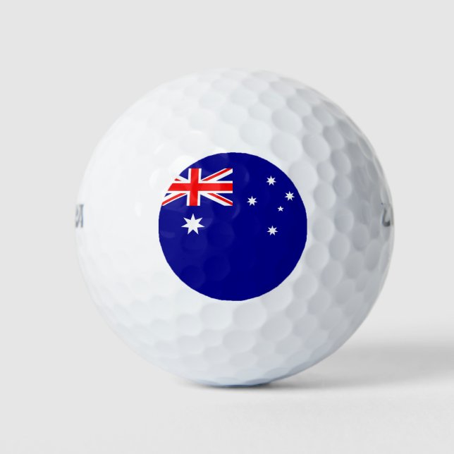 Balles De Golf Wilson Golf Ball avec drapeau d'Australie (Devant)