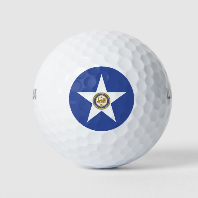 Balles De Golf Wilson Golf Ball avec drapeau de Houston (Devant)