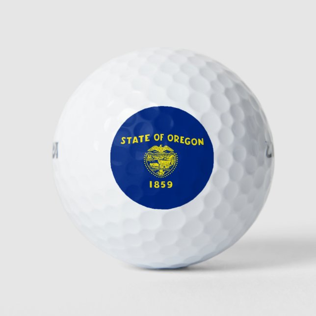 Balles De Golf Wilson Golf Ball avec drapeau de l'Oregon, USA (Devant)
