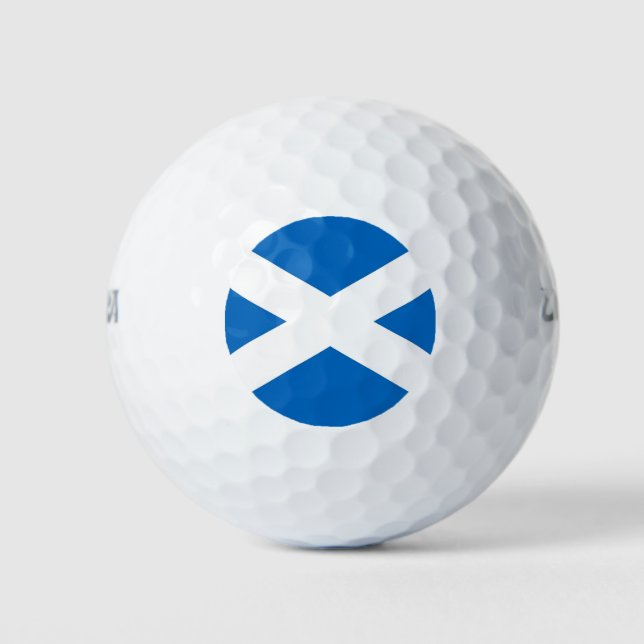 Balles De Golf Wilson Golf Ball avec drapeau d'Ecosse, Royaume-Un (Devant)