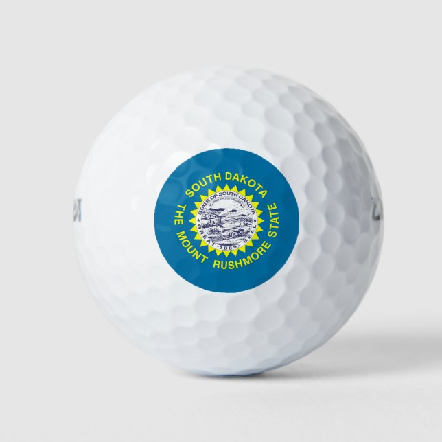 Balles De Golf Wilson Golf Ball avec drapeau du Dakota du Sud (Devant)
