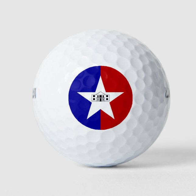 Balles De Golf Wilson Golf Ball avec drapeau San Antonio (Devant)