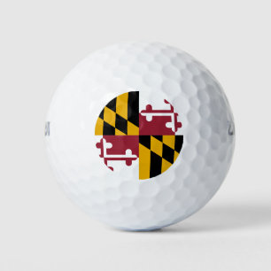 Balles De Golf Wilson Golf Ball avec le drapeau du Maryland, USA