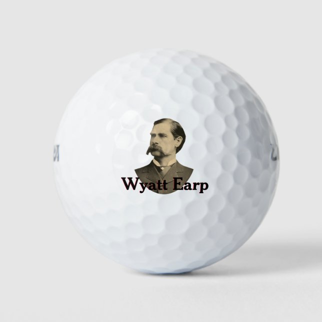 Balles De Golf Wyatt Earp ⚖️ Lawman Marshall Old Tombstone (Devant)