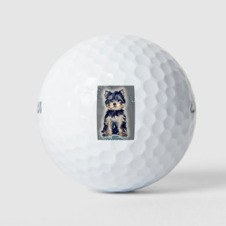 Balles De Golf Yorkie Yorkshire Terrier Chien