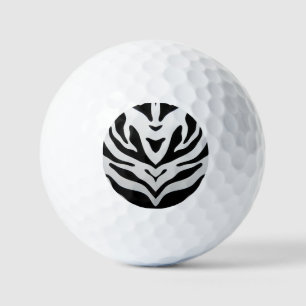 BALLES DE GOLF ZEBRA STRIPES ABSTRAITES