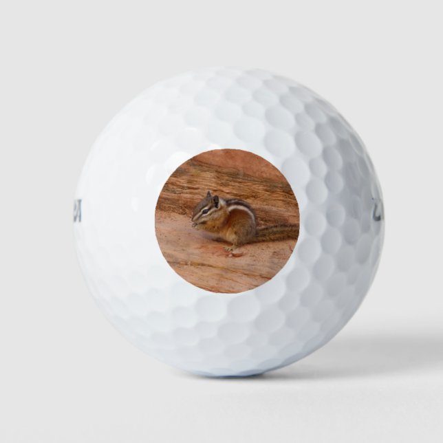 Balles De Golf Zion Chipmunk sur Red Rocks (Devant)